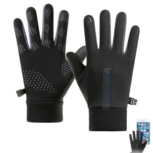 MXHBSTP Wasserdichte Handschuhe, Fahrradhandschuhe, winddicht, warme Handschuhe, Touchscreen-Laufhandschuhe, warme Winterhandschuhe für Damen, zum Radfahren, Laufen, Wandern