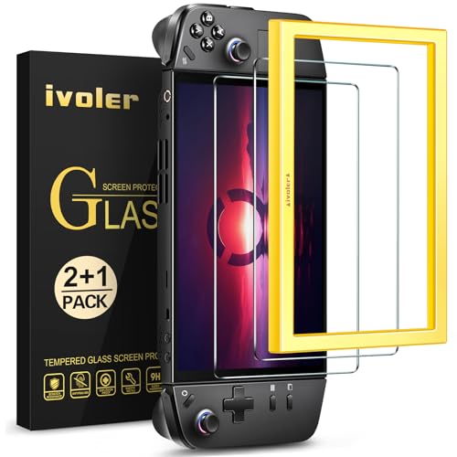 ivoler 2-Pack Updated Version Screen Protector Tempered Glass for Lenovo Legion Go Gaming Handheld 8.8 inch 2023 with [Alignment Frame] Transparent HD Clear Anti-Scratch for Lenovo Legion Go