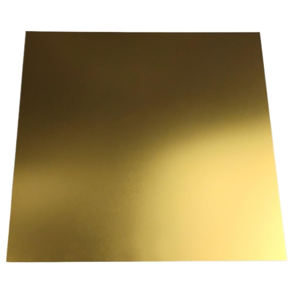 2 placas de aluminio anodizado dorado 5052, 0,5-2 mm de espesor, hojas de metal cuadradas(300x300x0.8mm)