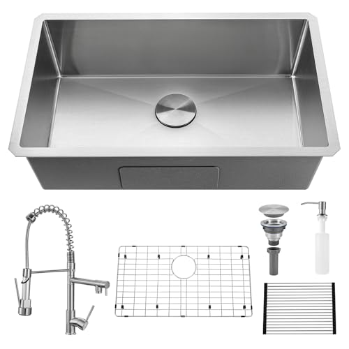Wupste 30 Inch Undermount Sink Combo