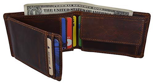Personalized Name Initials Wallets RFID Blocking Mens Bifold Vintage Leather Slim Card Holder Wallet With Coin Pouch2
