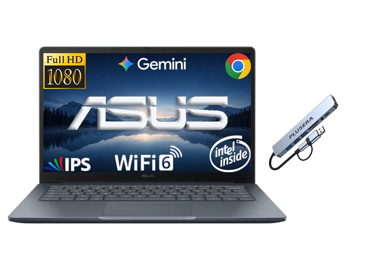 14" FHD IPS LED Chromebook Laptop for Business & Student, 4GB RAM 576GB Storage (64GB eMM…
