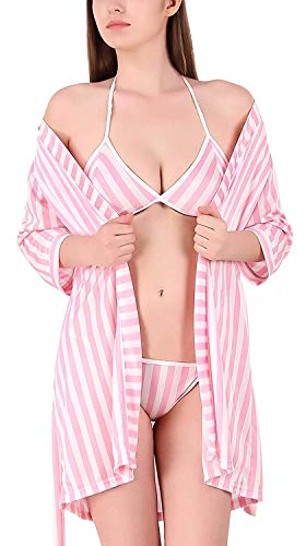 Soutien-gorge et culotte en satin rose ensemble lingerie