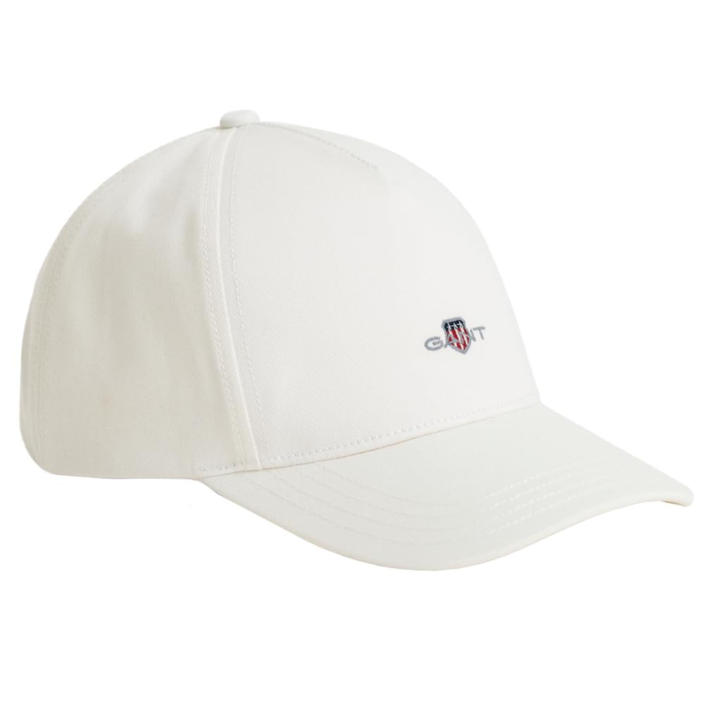 GANT Unisex Kid's Shield Cotton Twill Cap Baseball, Eggshell, S-M