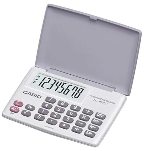 الة حاسبة LC-160LV-BK عملية محمولة من كاسيو