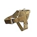 Yunlep Tactical K9 Dog Vest Harness Service Dog Vest Nylon Patrol Training Harness for Dog Outdoor Sports (L, Coyote Brown)