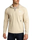 CANADA WEATHER GEAR Mens Softshell Jacket - Lightweight Water Resistant Windbreaker Jacket for Men with Reflective Neck Tape, Size Small, Tan