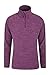 Produktbild Mountain Warehouse Snowdon Damen Melange Vlies-Jacke mitVollreißverschluss - atmungsaktives Sweatshirt, schnelltrocknend, Winter Traube 44