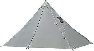 Liusu Barraca de pirâmide ultraleve com barracas de duas portas para acampamento ao ar livre, barraca de tenda, 3 a 4 pessoas, barracas de nylon de silicone 20D, apto para acampamento