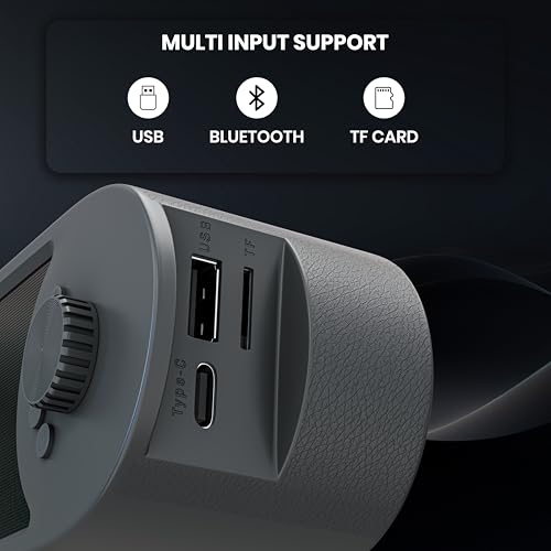 Image of MAKPOWER Rhythm 25W Bluetooth Soundbar Speaker with Woofer, Deep Bass, Bluetooth v5.3, USB, TF Card & AUX Support, 6 Hours Playtime, Portable Wireless Sound Bar for TV, PC & Mobile