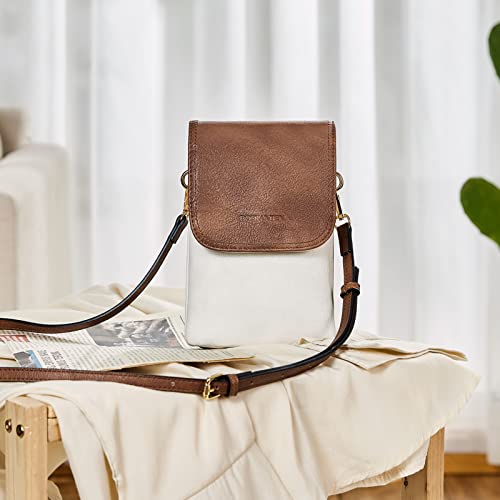 Image of BOSTANTEN Vegan Leather Crossbody Bags for Women Designer Cell Phone Bag Wallet Purses Adjustable Strap