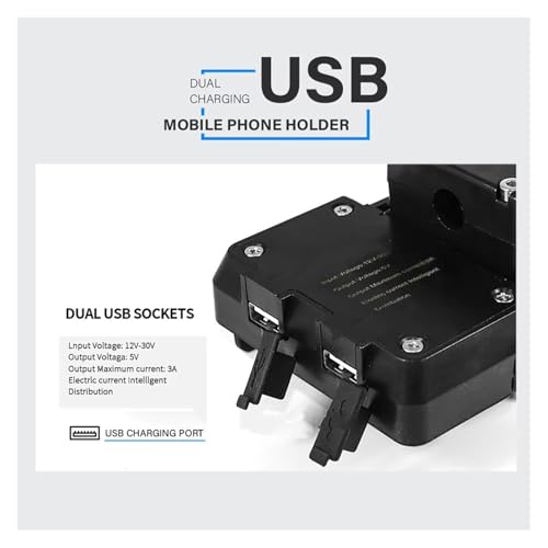 Support de navigation GPS moto 12mm avec chargeur USB pour CRF1100L Twin - 5