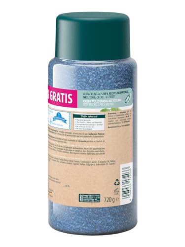 Kneipp Badekristalle Entspannung Pur -Sondergröße- mit naturreinem Tiefensalz der Saline Luisenhall und ätherischem Öl der indischen Melisse und Extrakt der Zitronenmelisse, limitierte Edition, 720g