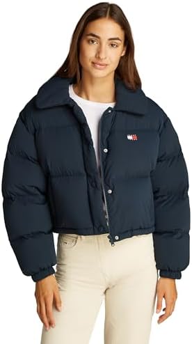 Tommy Hilfiger TJW CRP BADGE COLLAR DOWN PUFFER Ceket Kadın - Görsel 2