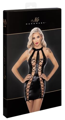 Robe noire open XL : nuisette longue et vêtement de nuit confortable femme