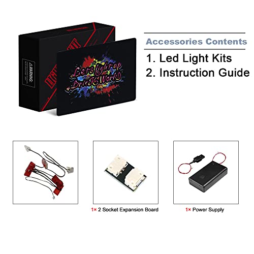 BrickBling LED Lighting Compatible with Lego Speed Champions Porsche 963 76916 Model Car; New 2023 Light kit Compatible with Lego Porsche 963; Light up Your Race Car-No Model