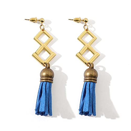 Anime eye god drop boucle d'oreille femmes hommes cosplay cristal balancent boucle d'oreille en métal mode pendientes pour genshin impact Cover