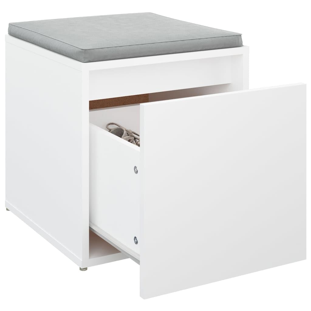 vidaXL Cassetto Contenitore Bianco 40,5x40x40 cm Legno Multistrato