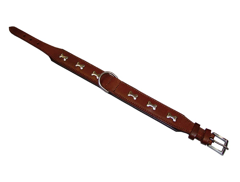 Nobby Lederhalsband CERRO Cognac 40cm