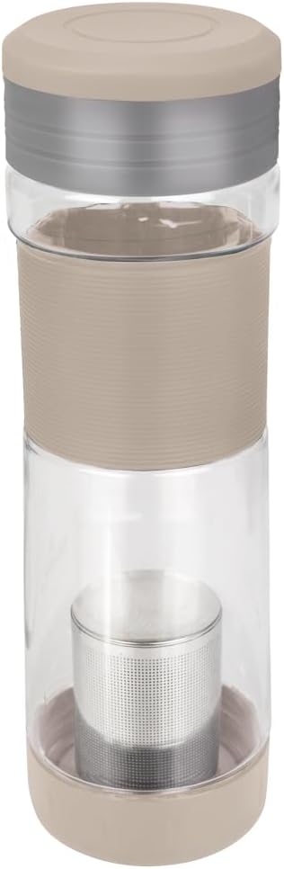 Mor - Garrafa com Infusor 550ml Bege