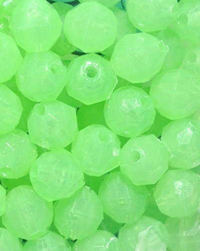 Catch All Tackle Luminous Green Glow Fishing Beads 5/16" 100 Pieces