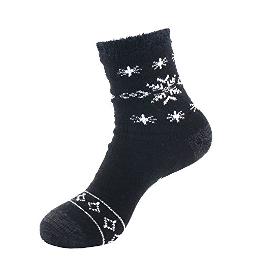 Calcetines gruesos y súper suaves para mujer, comodidad térmica de doble capa