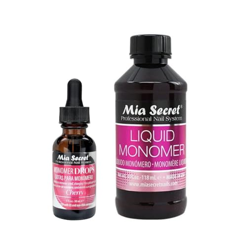 Mia Secret 4oz Liquid Monomer + 1oz Cherry Scented Monomer Drops
