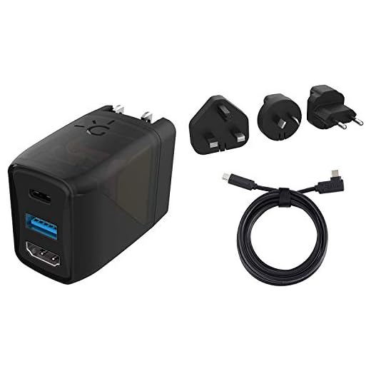 Human Things Genki Covert Dock, kompakt TV-dockningsstation och laddare för Nintendo Switch, USB-C, USB-A och HDMI Port, 3 internationella reseadaptrar