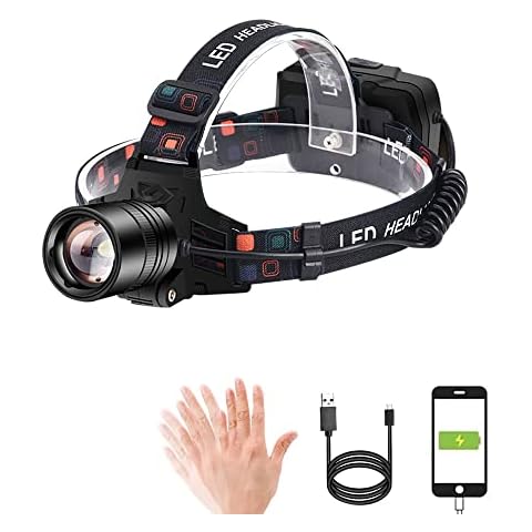 Linterna Frontal LED Recargable Hoplet 9000mAh Cover