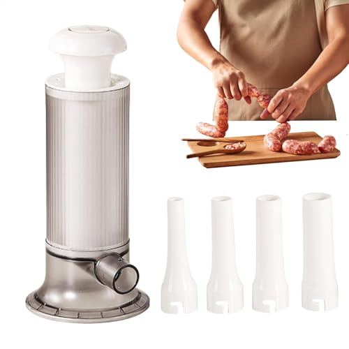 Manual Sausage Maker, Meatball Maker, Sausage Filling Tool, Meat Filler Stuffer, Sausage Stuffing Tubes, Manual Meat Filler, Sausage Funnel Tubes, Multifunctional Meat Stuffing