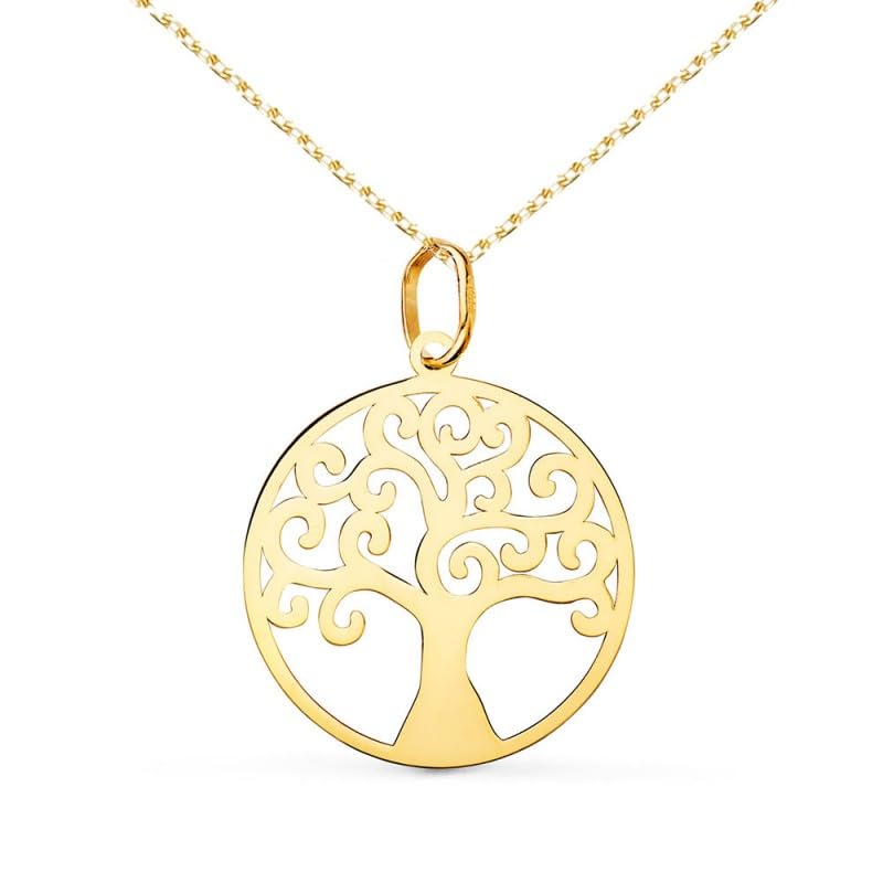 Pendentif Or 18 Carats Arbre de Vie et sa chaine dorée pour votre quotidien