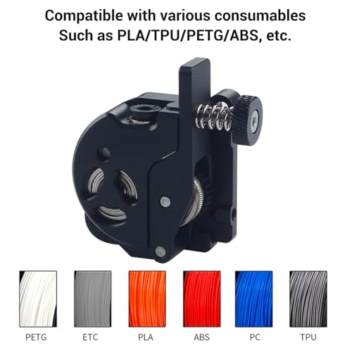 Extrudeuse 3D double vitesse ratio 6,25:1 pour impression haute précision