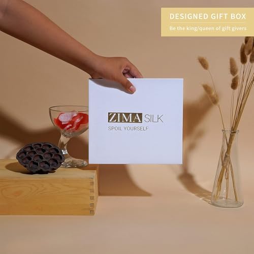 Miniatura 8 de ZIMASILK 22 Momme - Gorro de seda de morera 100% para dormir y cuidado del cabello femenino, envoltura para el cabello de seda de grado más alto 6A