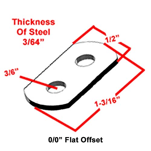 Image of 100 Pack Flat (0 /0 inch) Canvas Offset with 200 pcs 6 X 3 /8 inch Pan-Head Screws Included