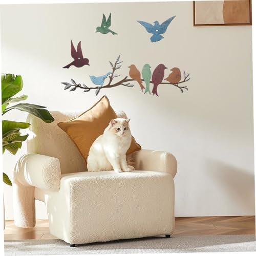 Sculpture d'oiseau en métal déco murale durable pour extérieur - 3