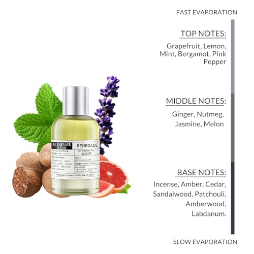 Image of Alternate Scents Renegade Long Lasting 100ml Perfume For Men |Strong& long Lasting with 30% Oil Concentration|Fresh, Woody & Citrusy| Fragrance From France | Made In India|