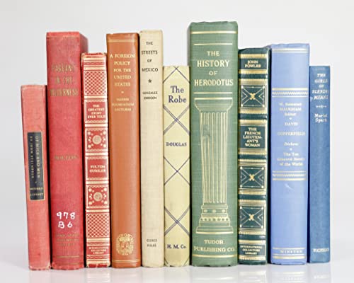 Distressed Books Decor Set