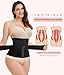 LODAY Waist Trainer Corset Shapewear Tummy Control Body Shaper Waist Cincher for Women Faja Postpartum Belly Band Wrap(XS,Black(hook and adjustable belt))