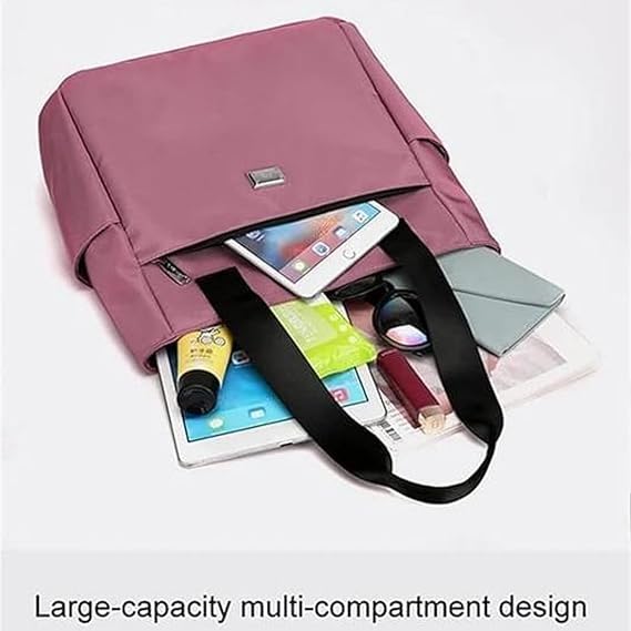 Large Capacity Multi-Pocket Waterproof Shoulder Bag with Zipper Nylon Handbag Women's Handbag for Work Travel4