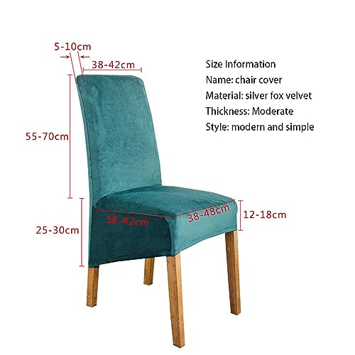 Housse de chaise en velours de qualité supérieure pour grand dossier de table