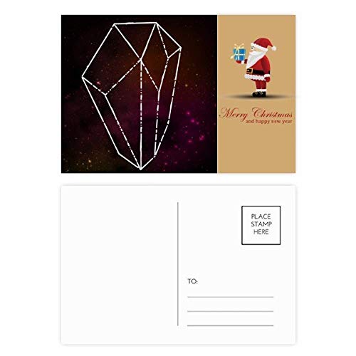 Cartes postales père Noël Crystal Universe | Lot de 20 cartes de vœux et correspondance hiver