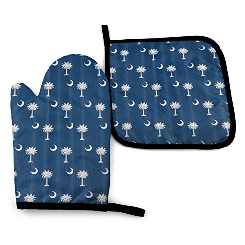 South Carolina Flag Oven Mitts & Pot Holders, with Soft Anti-Scald Cotton
