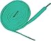 Shoeslulu 46" Premium Flat Laces Fashion Sneakers Shoes (46 in. (117 cm), Teal Green)