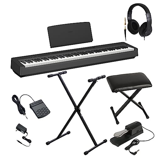 すぐ始められるセット ヤマハP-145B スタンド イス ヘッドホン 電子ピアノ Amazon | YAMAHA P-145B 電子ピアノ Xスタンド・Xイス・ダンパーペダル