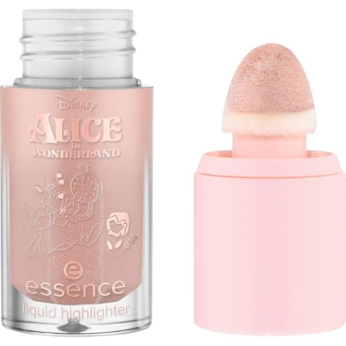 essence iluminador líquido Alicia en el País de las Maravillas de Disney, luminoso, rociado, reluciente (4ml)