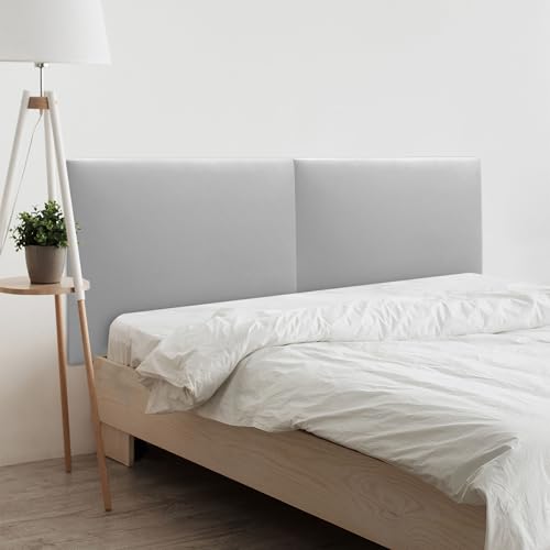 DHOME Cabecero Tapizado Liso de Polipiel