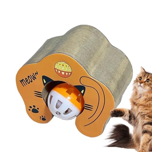 Juguete interactivo para gatos, juguete de acordeón para gatos, rascador de bolas para gatos con bola para gatos, protector de muebles interactivo, juguete masticable para gatos, gatitos, mascotas,