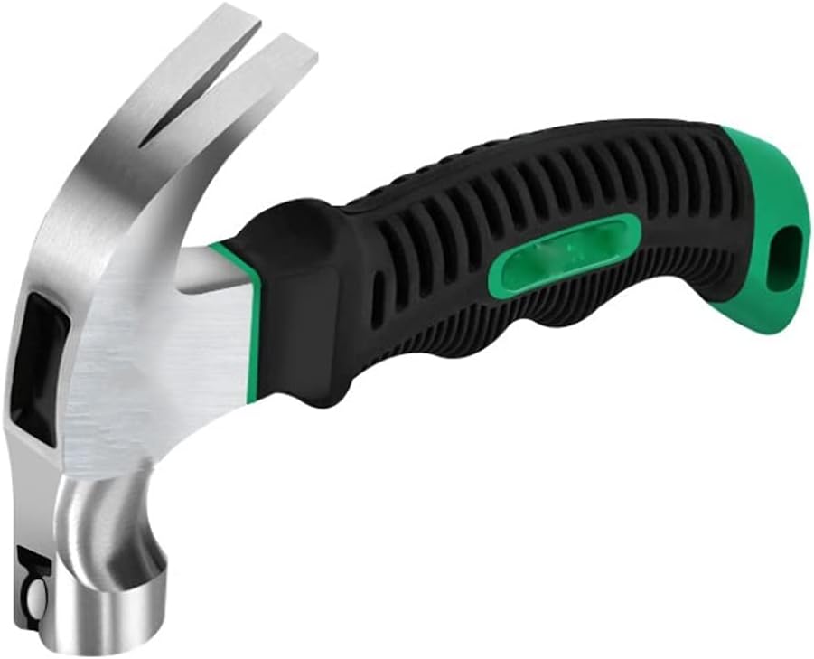 Claw Hammer Woodworking TPR Handle Multi-function Shockproof Hand Tool, Small Design