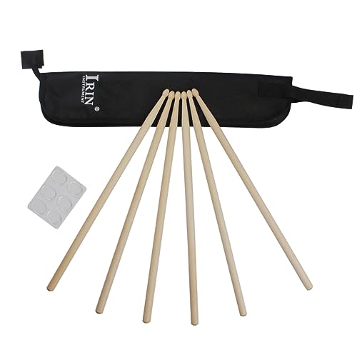 Toyvian 3 Pçs 1 Conjunto Saco De Baqueta Tambor Mute Pads Tambor Silenciador Baquetas Mudo Tambor Si