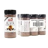 Badia Black Garlic Seasoning, 6 Oz (Pack of 6) – Rich, Savory & Umami Flavor for Meat, Seafood and Vegetables